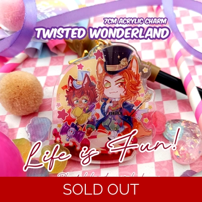 Charms -Twisted Wonderland - Life is Fun -Playful Land-  7cm Charms title=